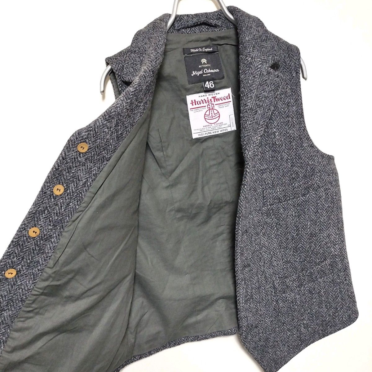 Nigel Cabourn HARRIS TWEED MALLORY VEST ナイジェルケーボン ハリス