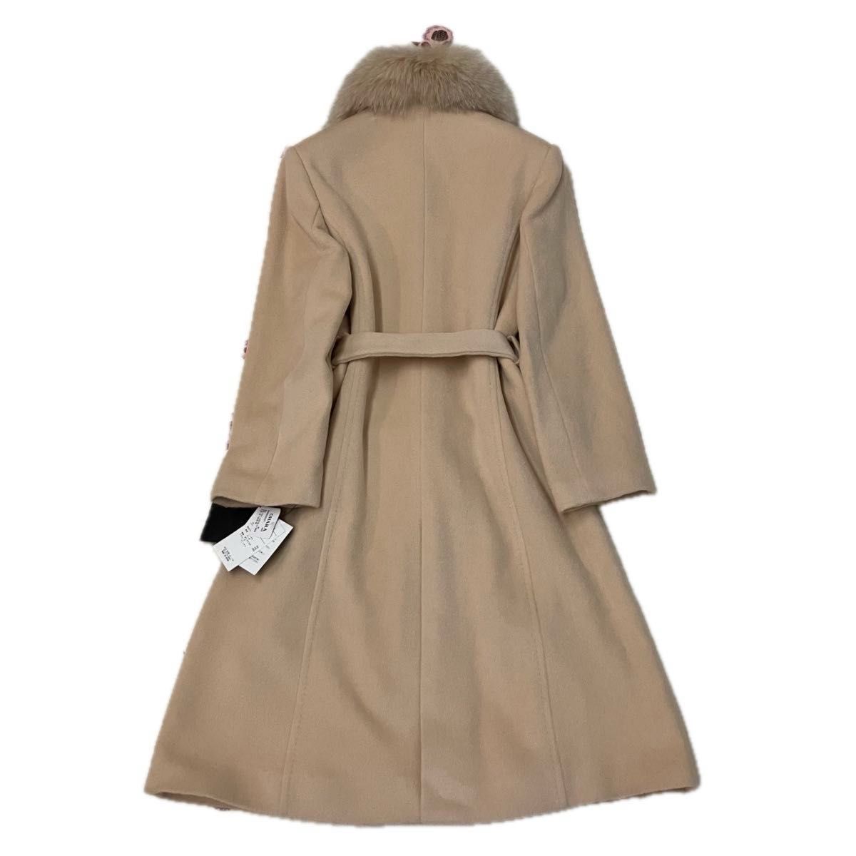 美品 未使用タグ付き SERAFINO ロングコート アンゴラ ウール