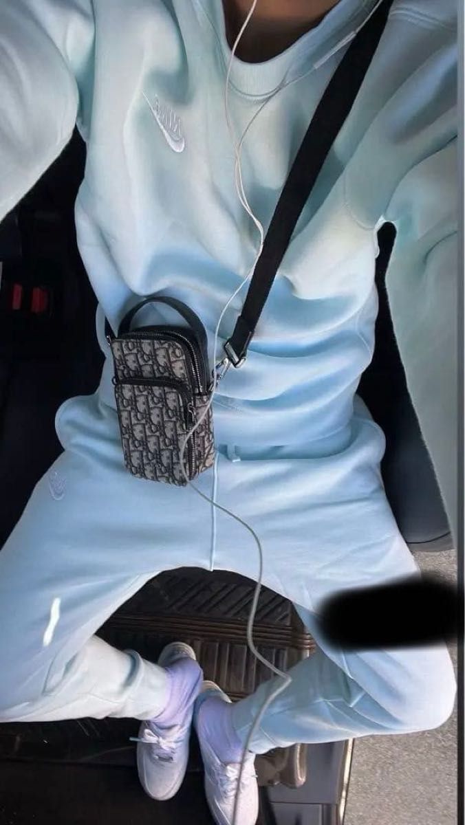 新品 2XL NIKE Sportswear Club フリース 水色 スウェット トレーナー