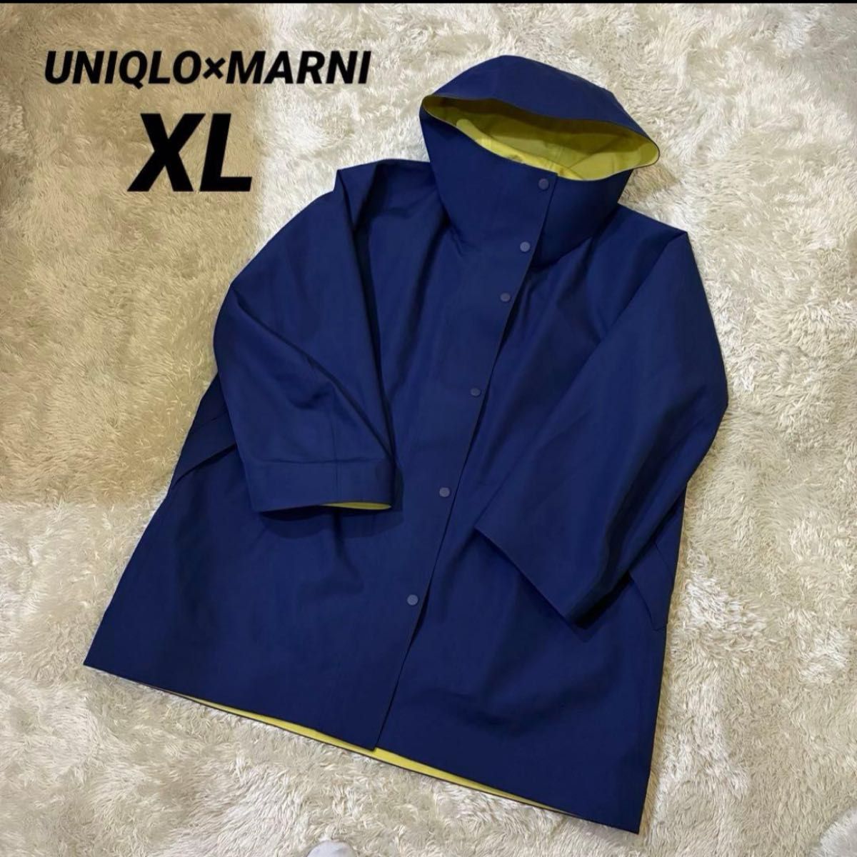 ユニクロUNIQLO×マルニMARNIブロックテックハーフコート XL｜Yahoo