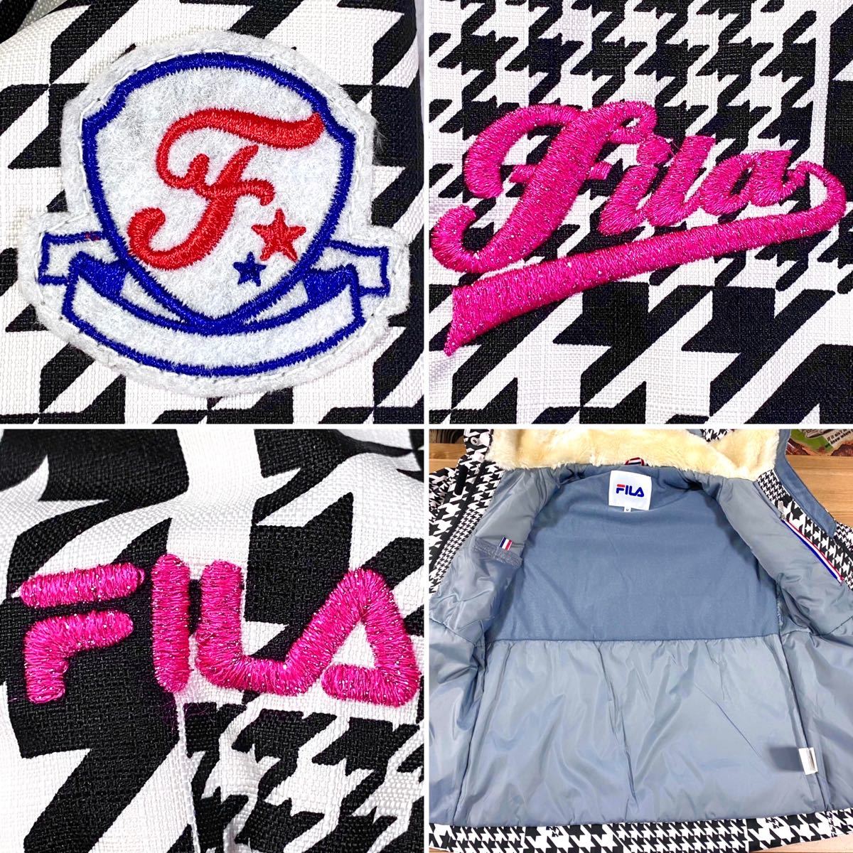 FILA フィラ 千鳥柄 スキーウェア 上下セット レディース｜Yahoo