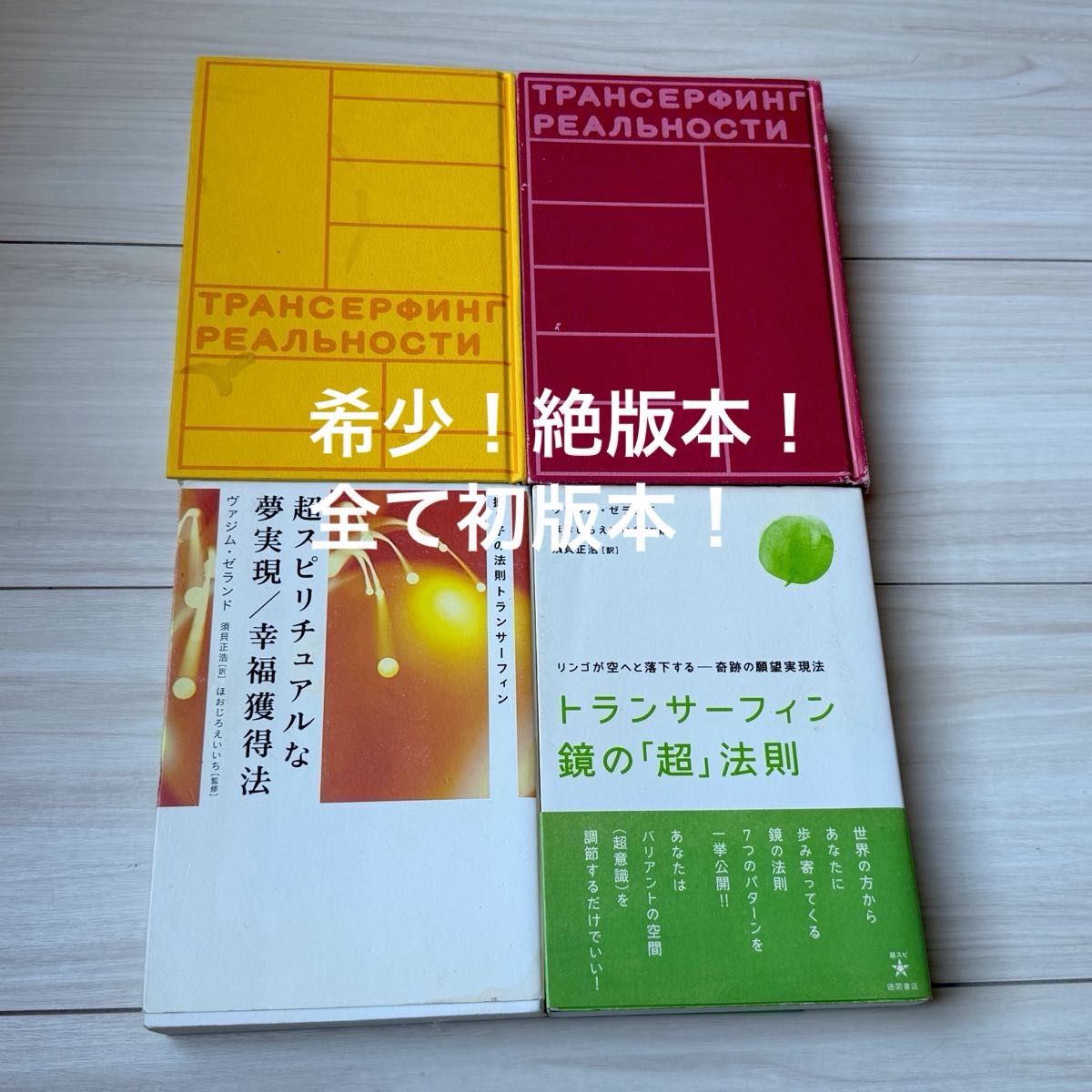 希少 全て絶版初版本 4冊セットリアリティトランサーフィン1 2 3 4