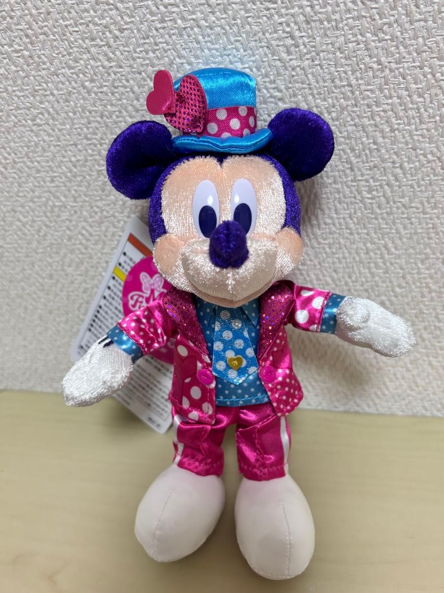 ミッキー ぬいぐるみバッジ パルパルーザ ミニーのファンダーランド