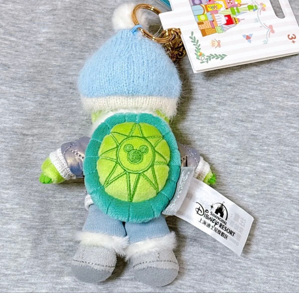 上海ディズニー オルメルぬいぐるみキーホルダー スキーウェア スノー