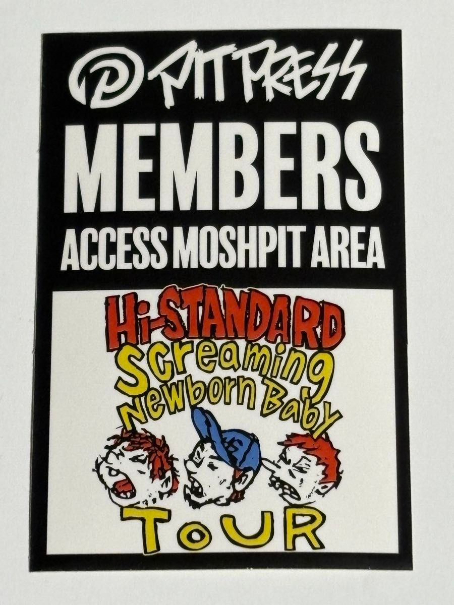 Hi-STANDARD Screaming Newborn Baby TOURPITPRESS限定ステッカー ハイ