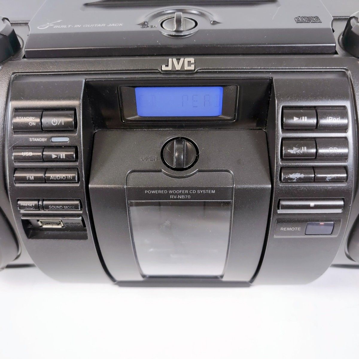 JVCケンウッド パワードウーハー CDシステム RV-NB70-B CDラジオ