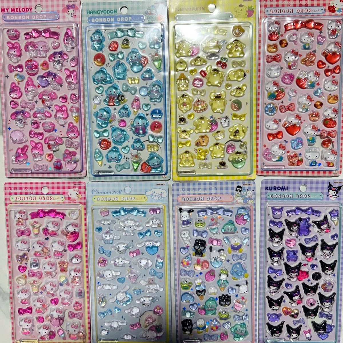 第2弾 新作 ボンボンドロップシール サンリオ 8点セット｜Yahoo!フリマ