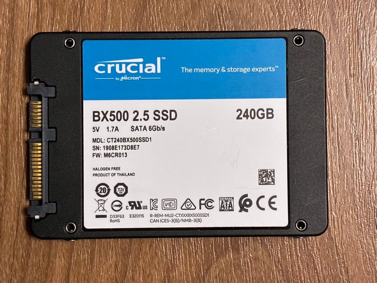 動作品】Crucial SSD 240GB ×2個セット【中古】 動作品】Crucial SSD