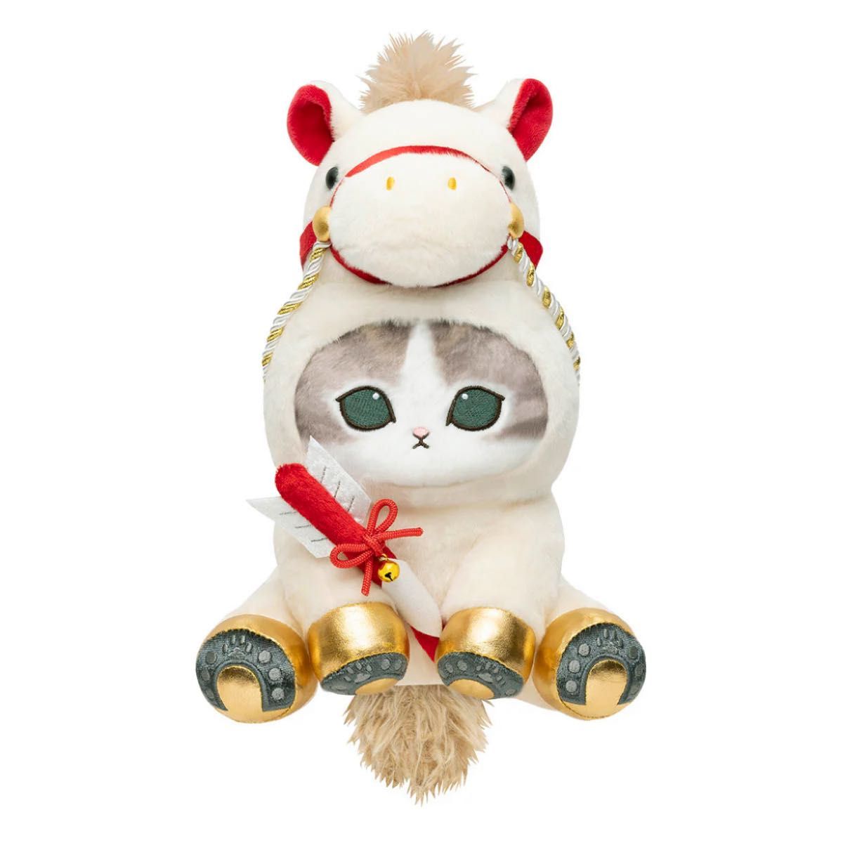 新品 モフサンド mofusand 干支 午にゃん ぬいぐるみ ハッピーバッグ