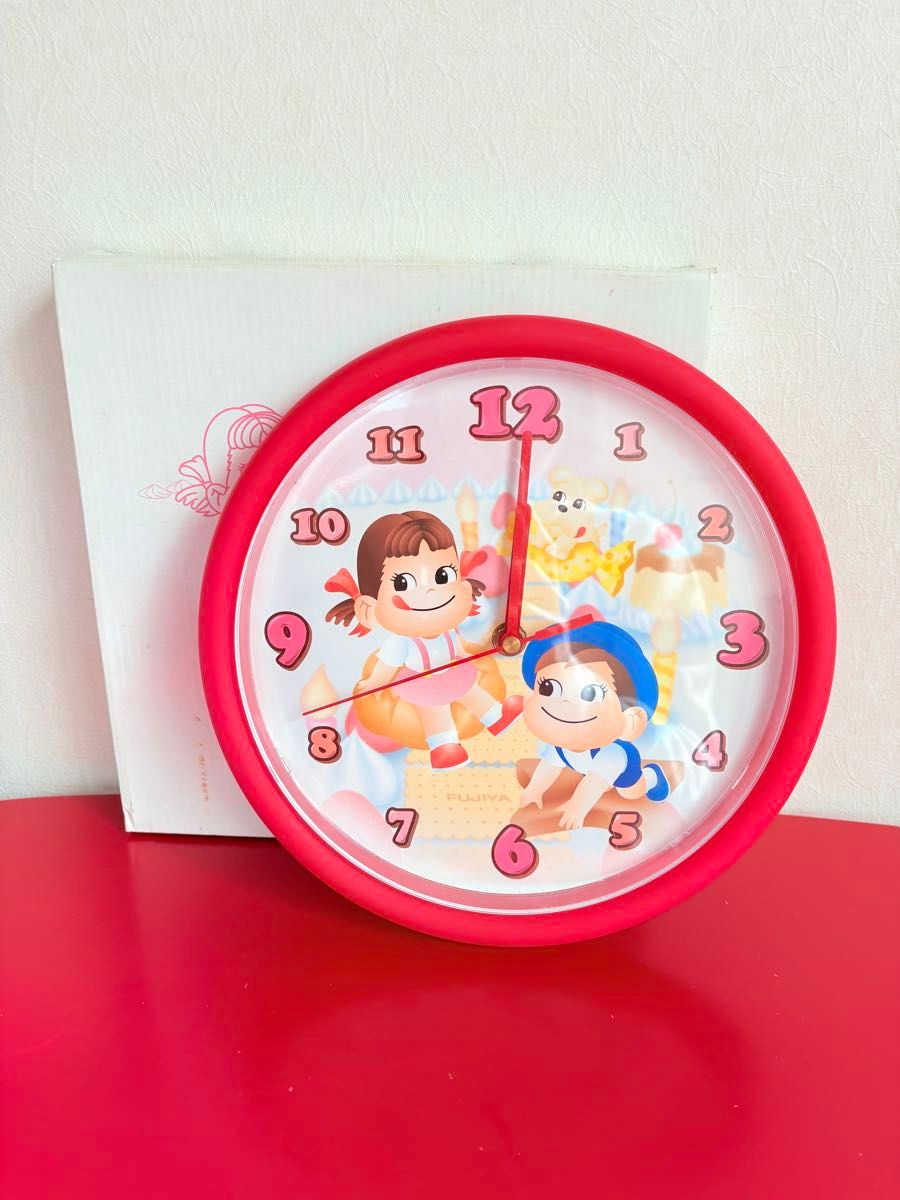 不二家 ペコちゃん ポコちゃん 時計 Amazon.co.jp: 不二家 ペコちゃん