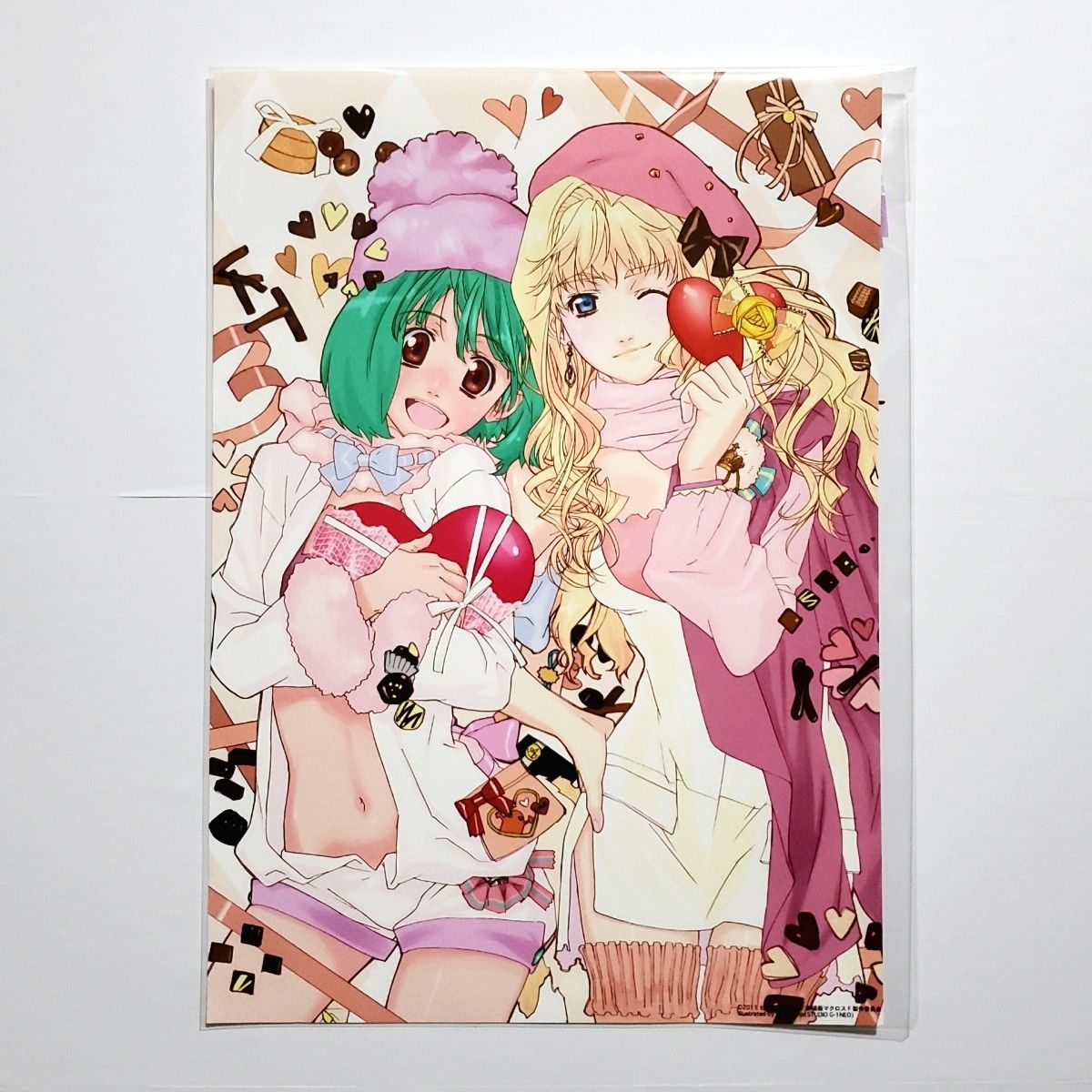 マクロス アートカード シェリル ランカ バレンタイン オシャレ