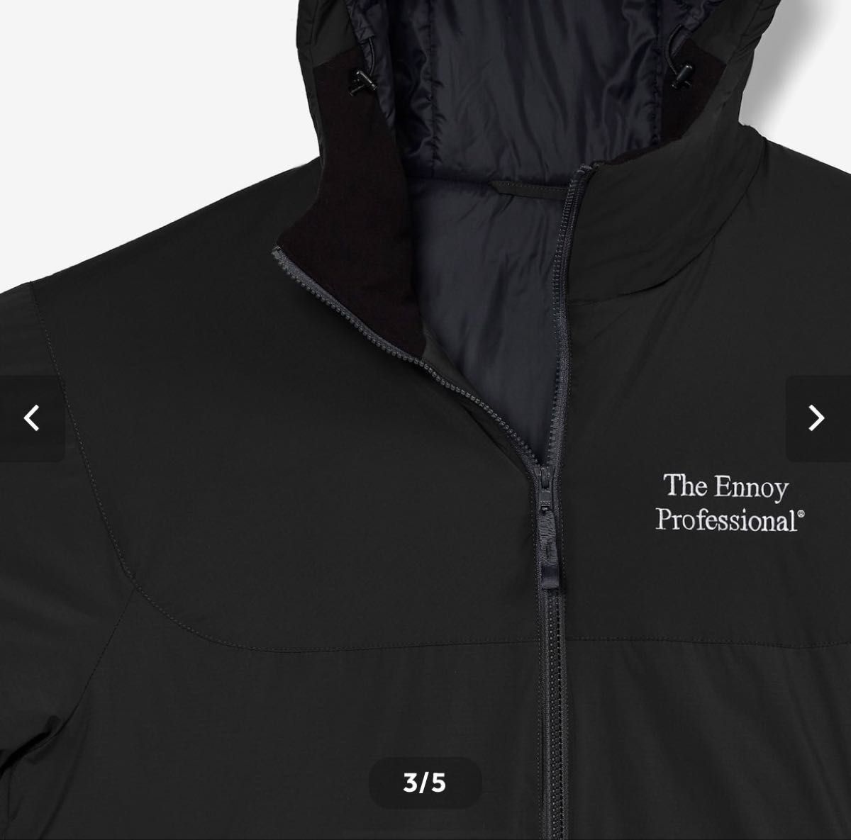 2026年 Sサイズ ENNOY スタイリスト私物 PADDED NYLON HOODIE (BLACK