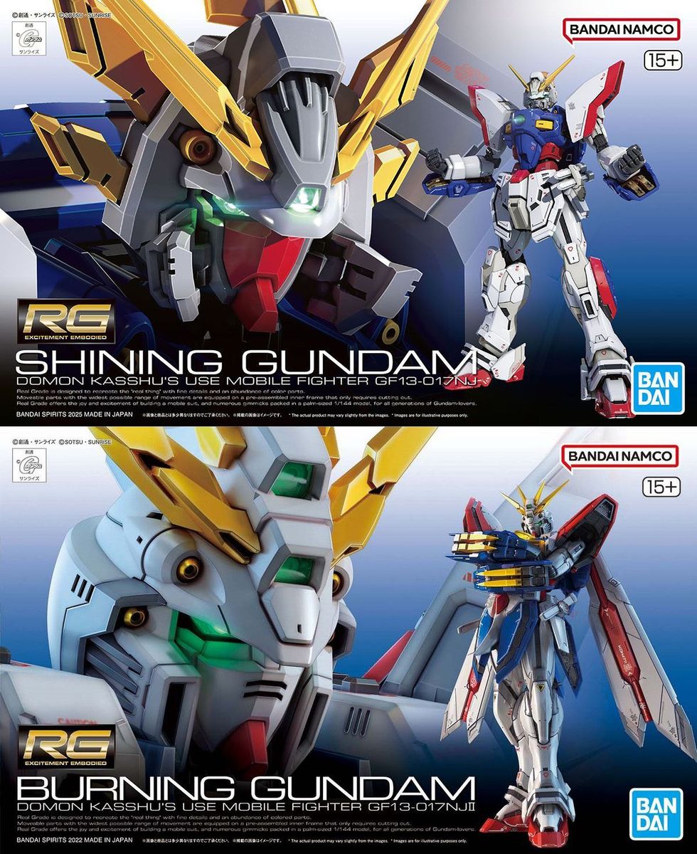 2品セット】RG シャイニングガンダム／ゴッドガンダム【新品未開封