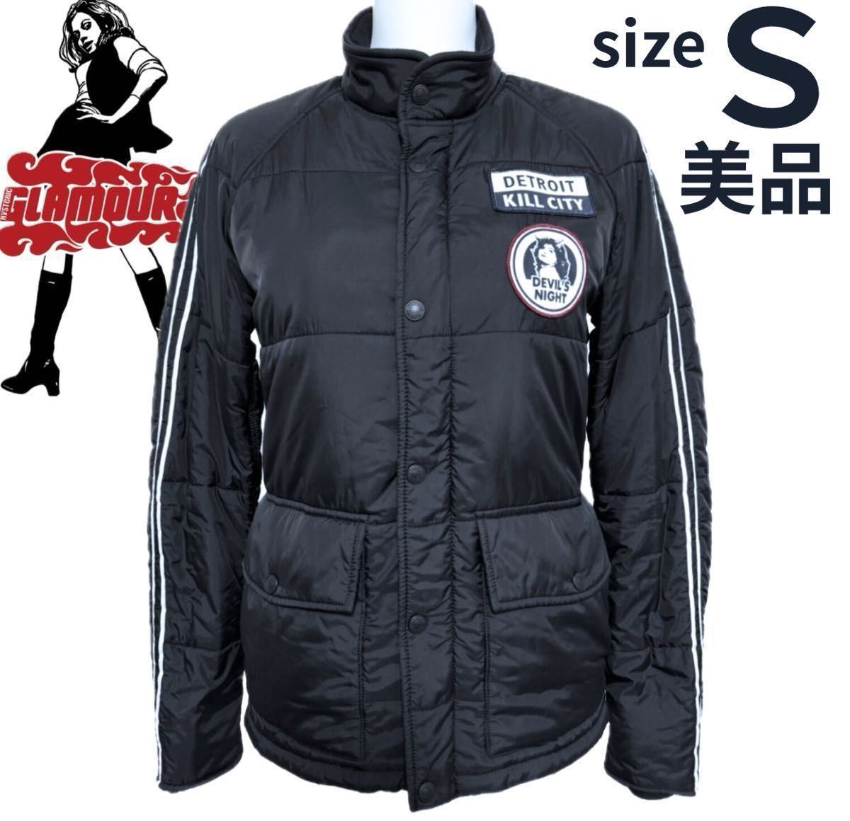 ヒステリックグラマー プリマロフトダウンファーコート ブラック