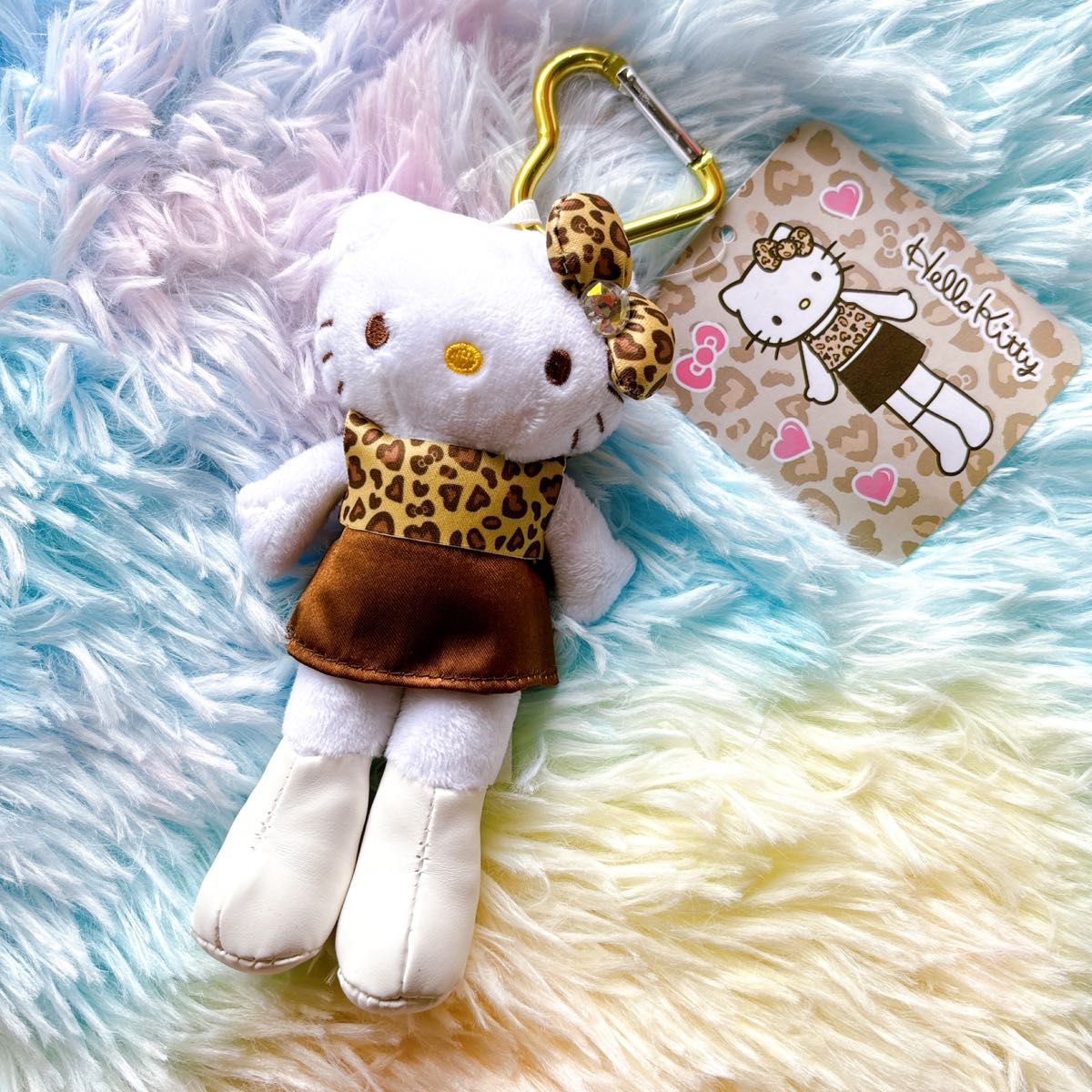 キティ スタイルアップマスコット 脚長 ヒョウ柄 GOGOギャル