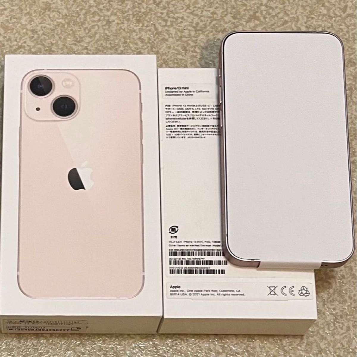 新品未使用】iPhone 13 mini Apple SIMフリー ピンク 128GB バッテリー