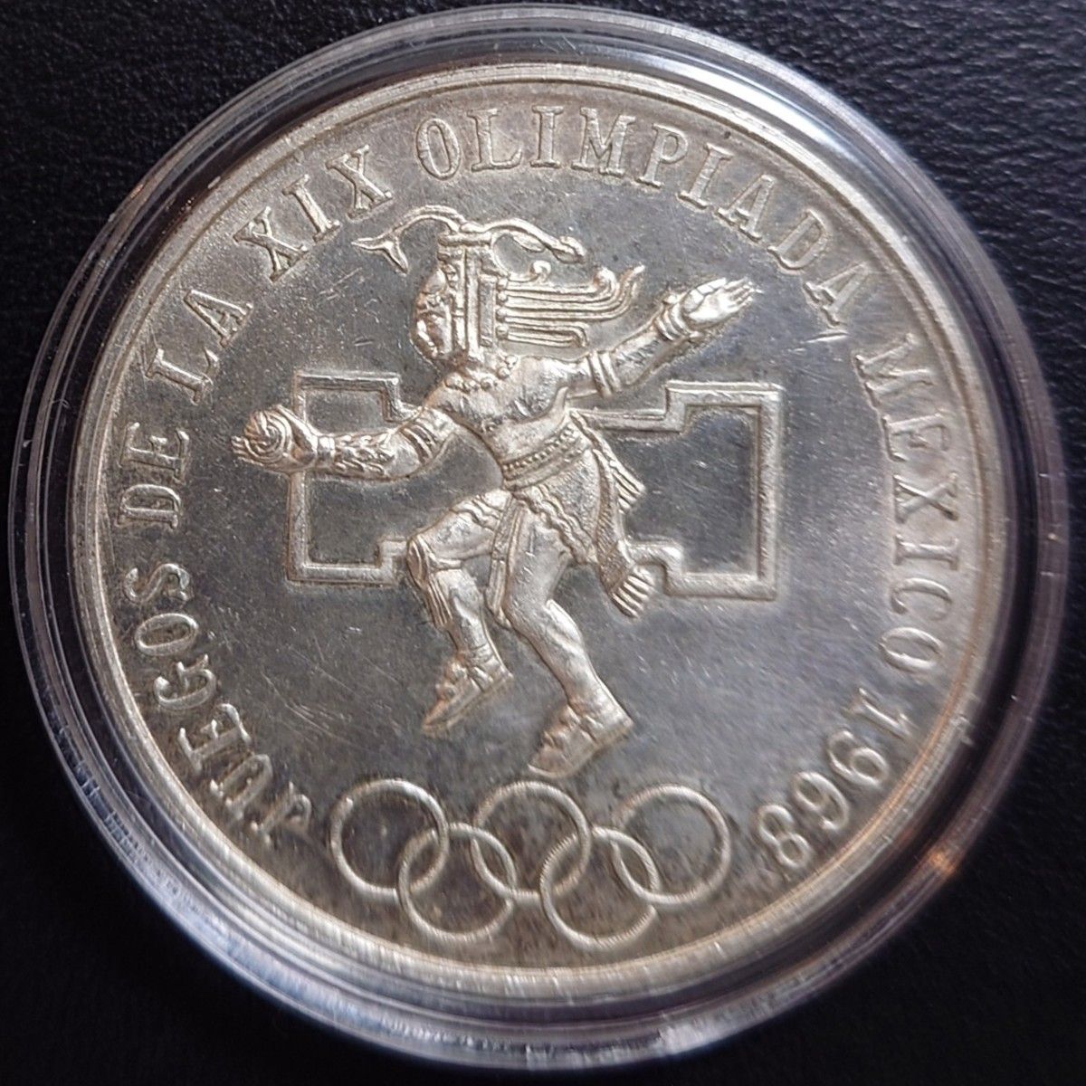 1968年 メキシコ銀貨 25ペソ メキシコオリンピック記念銀貨 SV720 大型