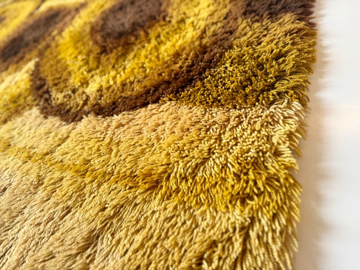 60s 70s デンマーク製 EGE社 ヴィンテージラグ ミッドセンチュリー