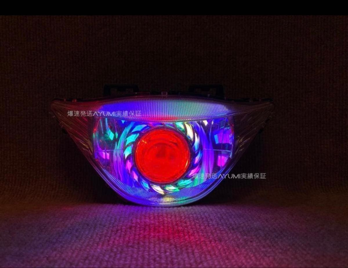 アドレスv125S 虹赤 イカリングヘッドライト LED｜Yahoo!フリマ（旧
