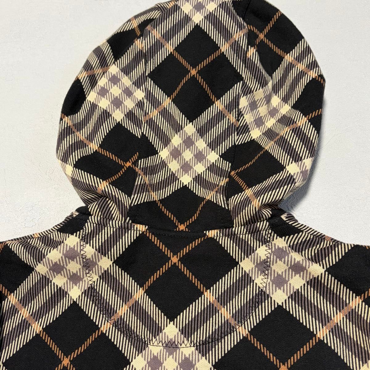 バーバリーブルーレーベル】日本製 ノバチェック ホースロゴ刺繍