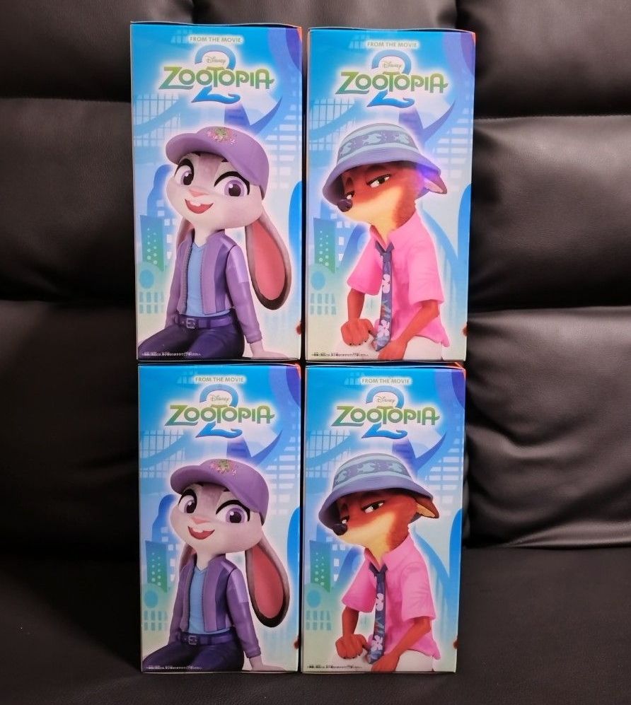 ズートピア2 モニタートップ フィギュア ニック ジュディ 2種 4個