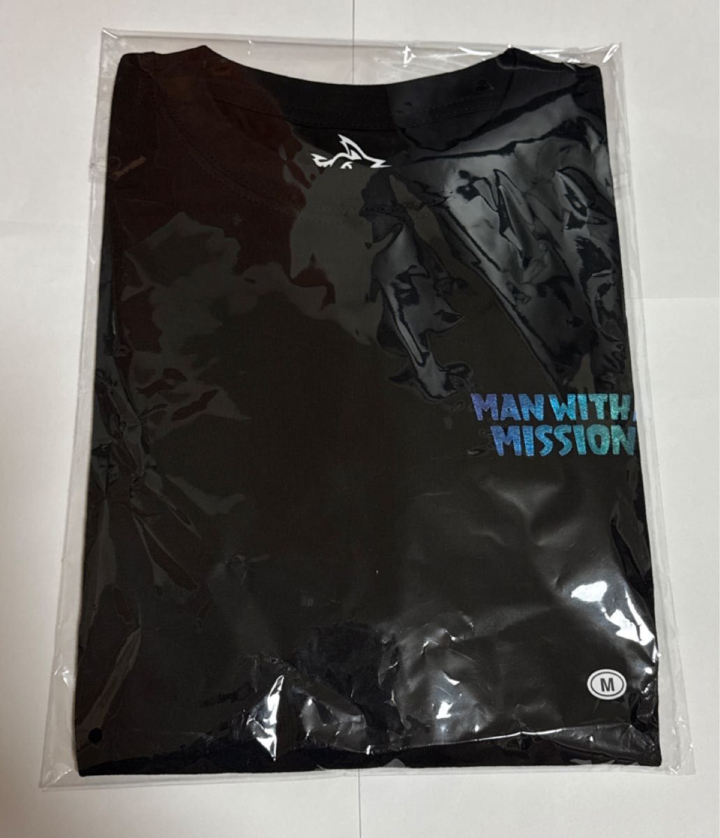 MAN WITH A MISSION マンウィズ ゴッツ ロンT ブラック ホログラム