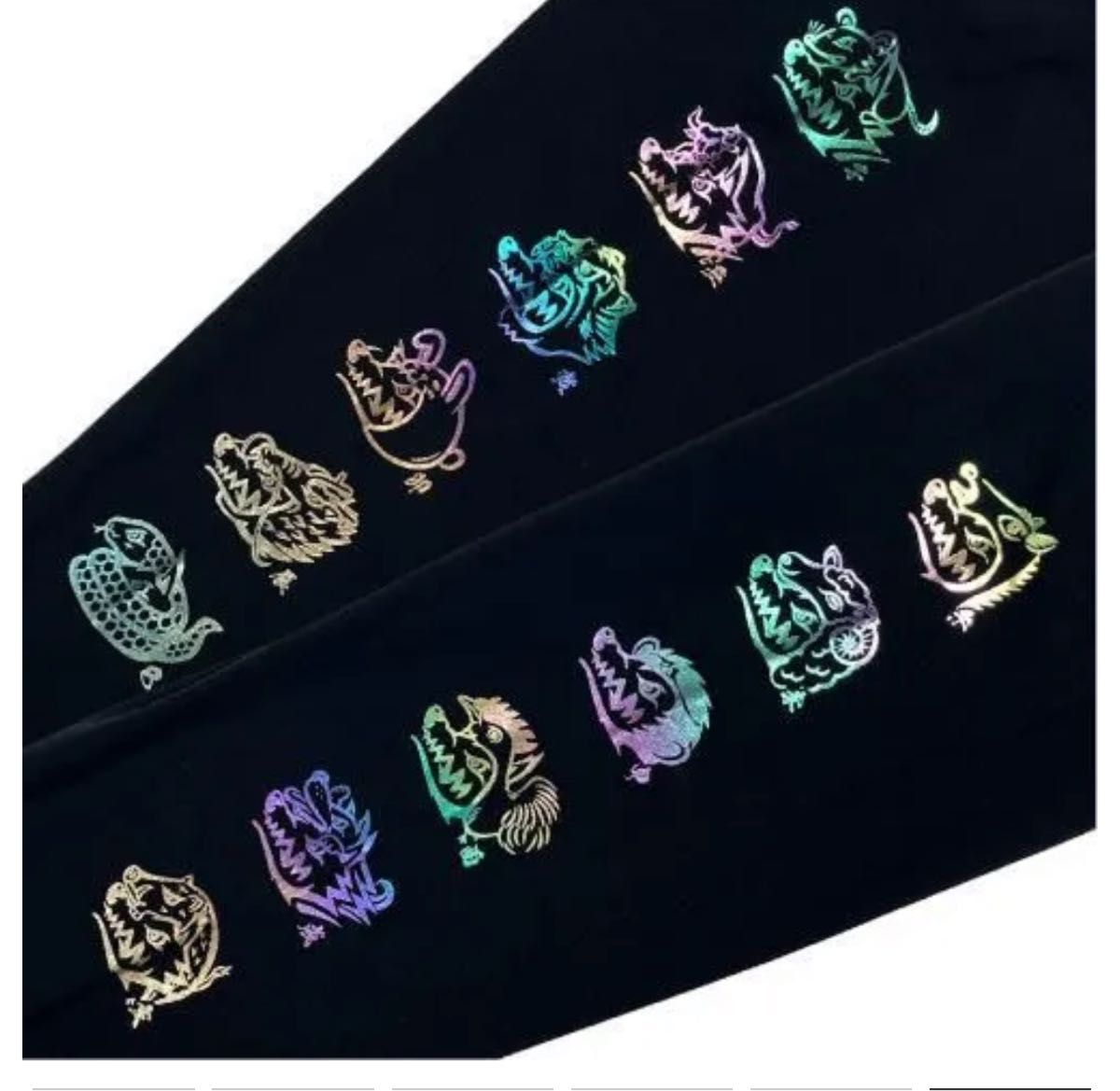 MAN WITH A MISSION マンウィズ ゴッツ ロンT ブラック ホログラム