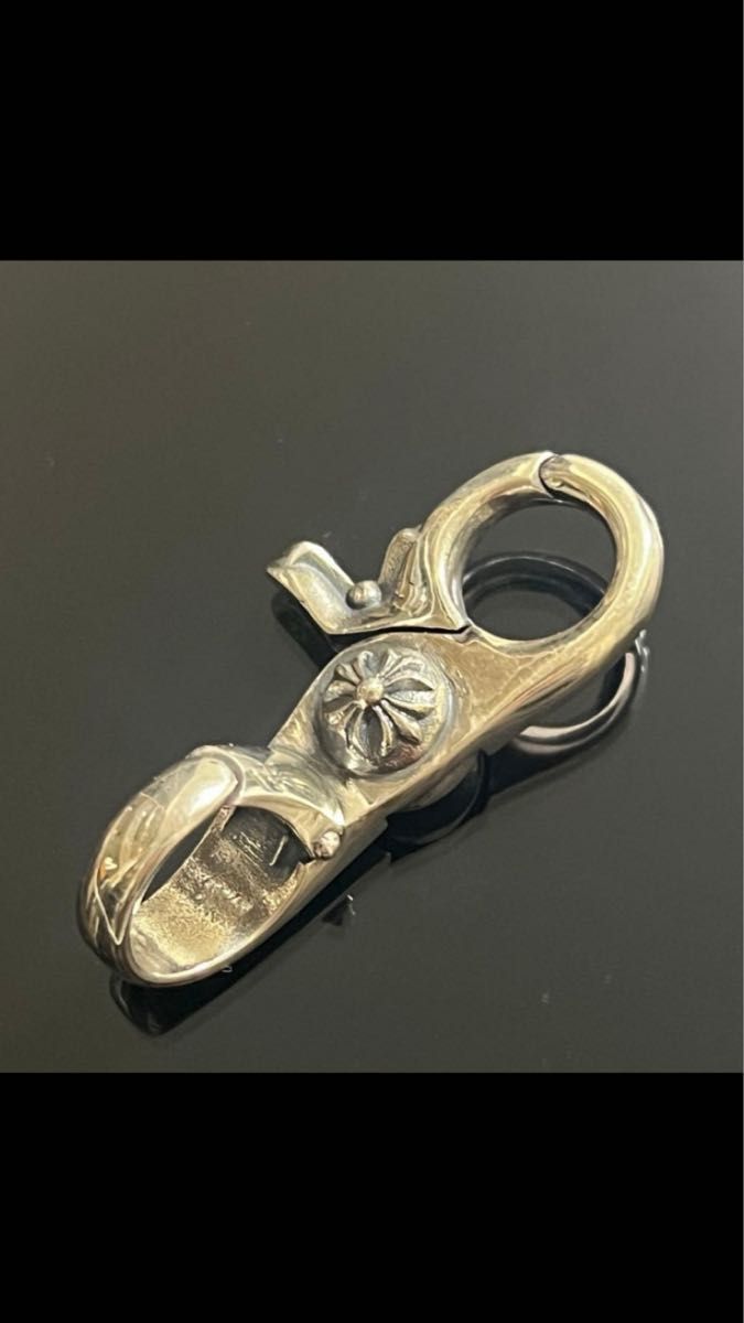 シルバー 925 クロス ファンシー キーチェーン キーリング ノー