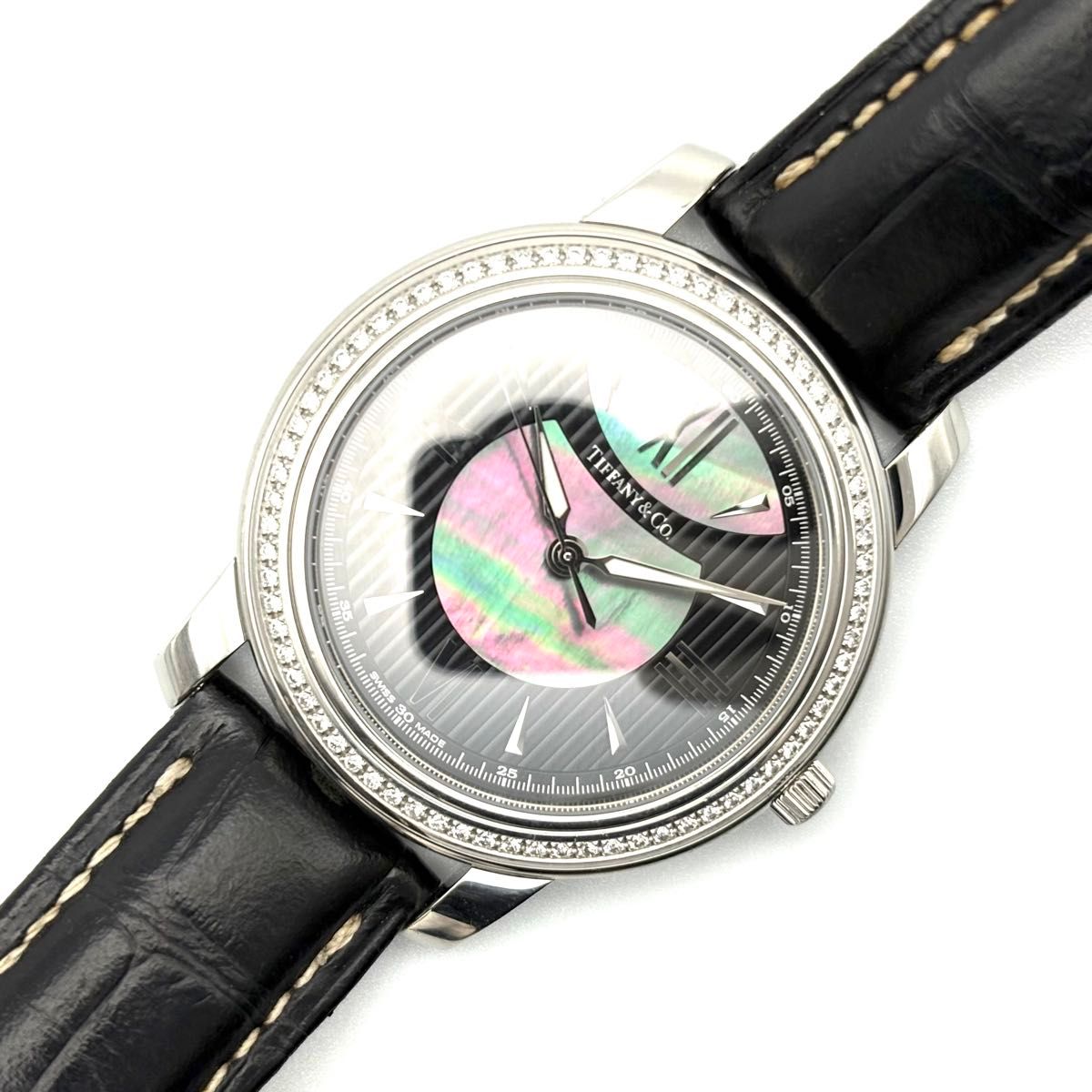 美品・希少・稼働品】ティファニー TIFFANY&CO マーク ダイヤ シェル