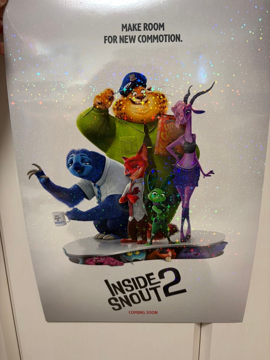 ディズニー ズートピア2 コラボ 台湾映画館限定 特典 A3ポスター 3枚