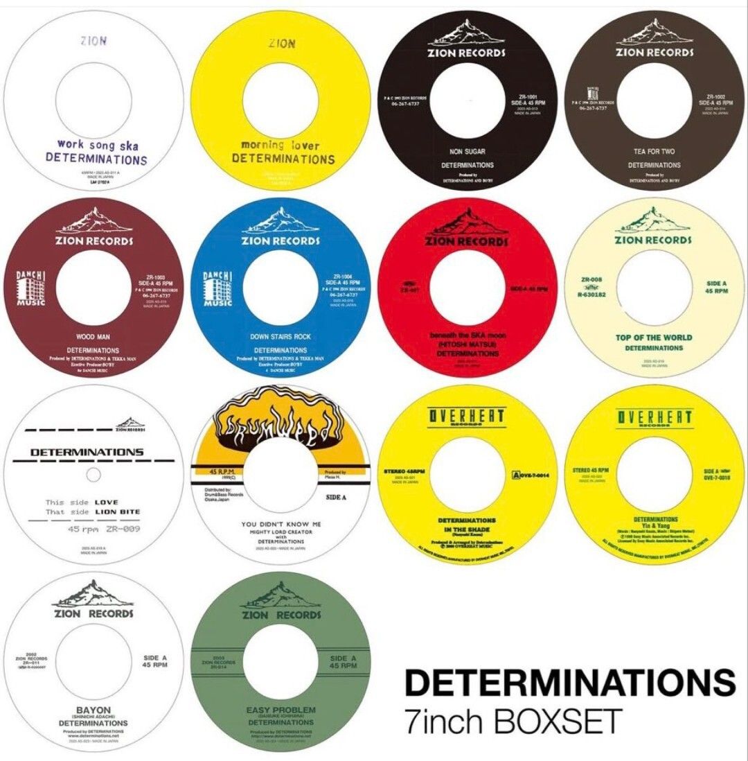 デタミネーションズ 7inch BOX SET レコード アナログ盤 7インチ×14枚