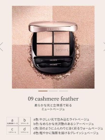 09 新色】DECORTE コスメデコルテ スキンシャドウ デザイニング