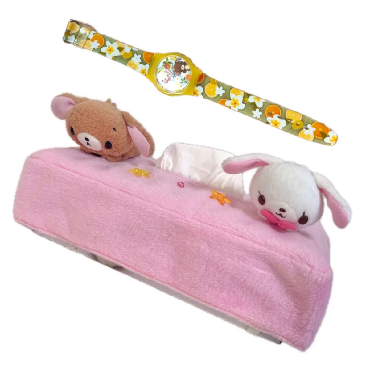 2009年 当時物 シュガーバニーズ ぬいぐるみ マスコット ティッシュ