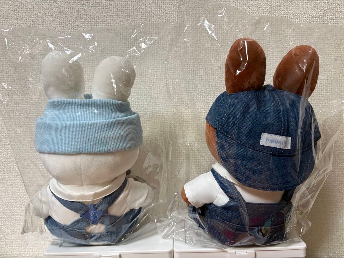 ミッフィーカフェ ソウル デニム ぬいぐるみ ミッフィー メラニー 2体