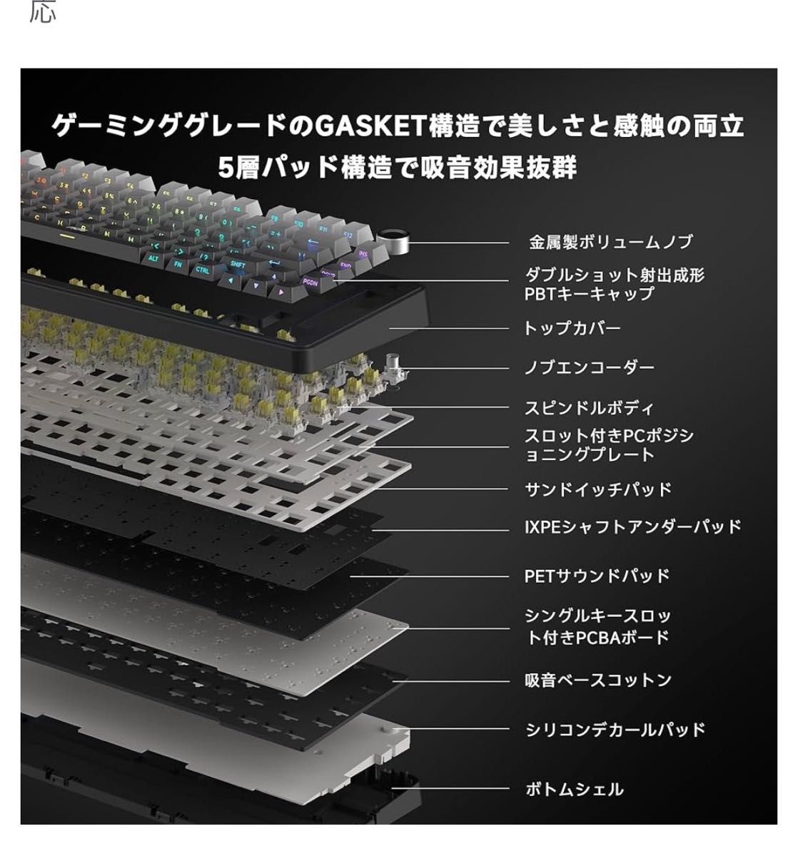 GK330 ゲーミングキーボード ワイヤレス3WAY接続 Mac/Win 40｜Yahoo