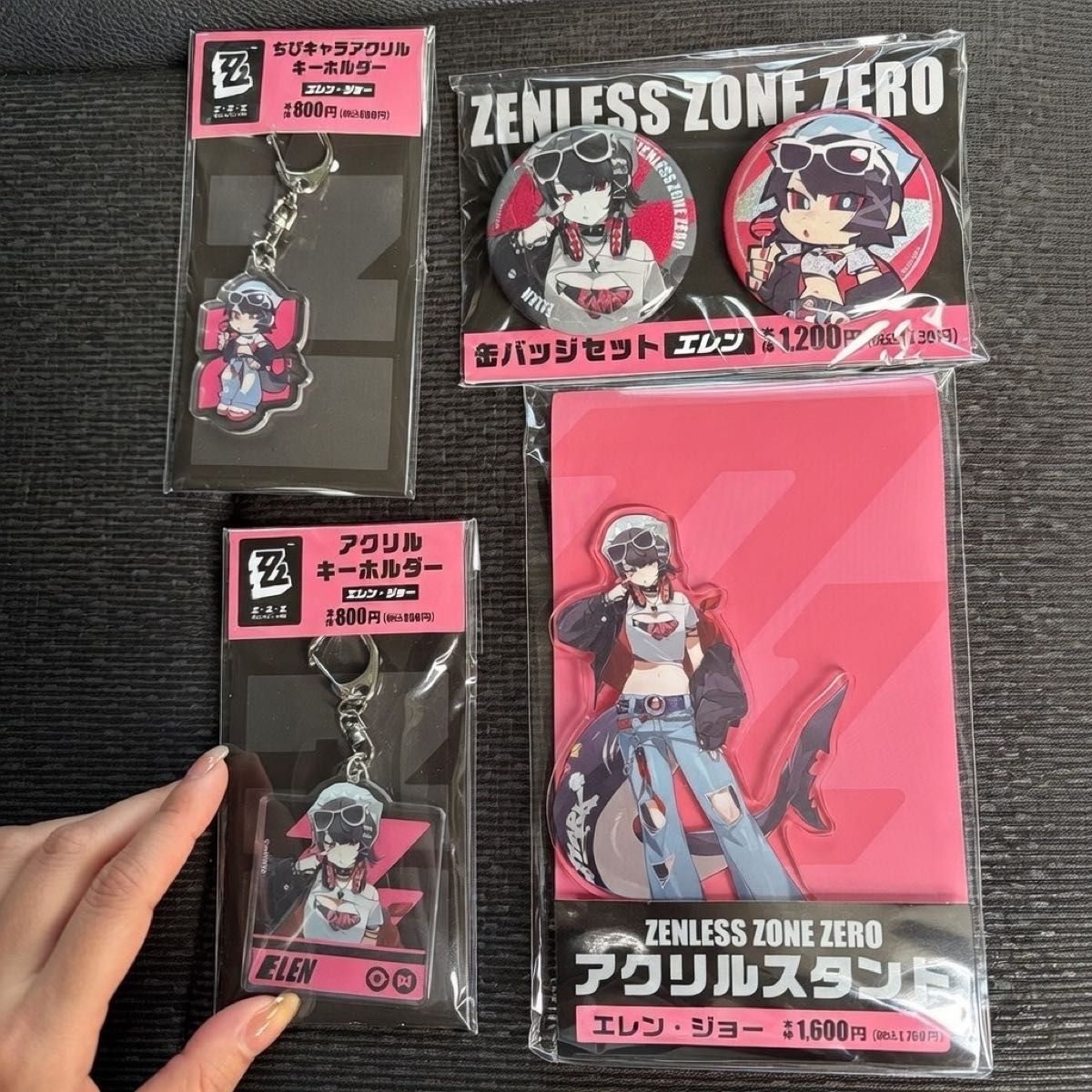 エレン ジョー ファミマ限定SET ゼンゼロ アクスタ アクキー 缶バッジ