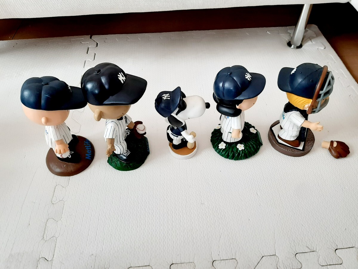 スヌーピー スヌーピー ボブルヘッド ヤンキース mlb 2002 ビンテージ