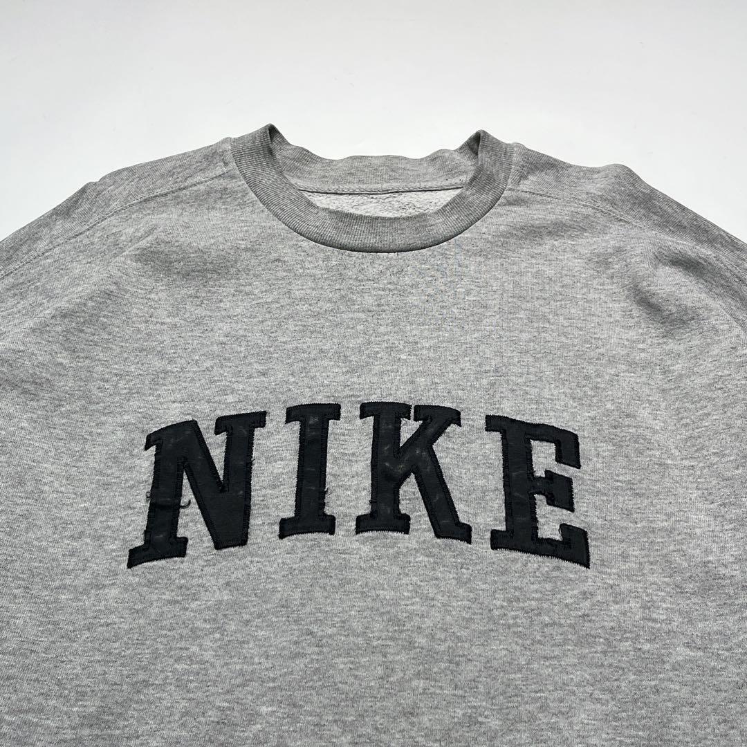 90's NIKE ナイキ 白タグ スウェット トレーナー 2XL グレー NIKE