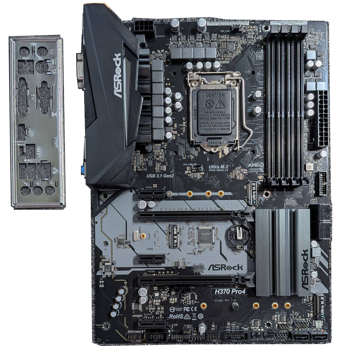 ASRock H370 Pro4 マザーボード / CPU i7-8700 付き ASRock H370 Pro4
