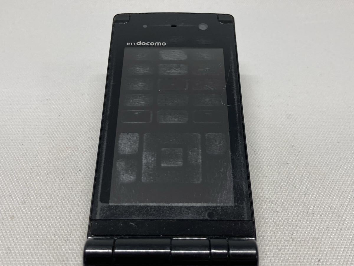 携帯電話 docomo F-02Dブラック 未使用品(ジャンク品扱い) 携帯電話