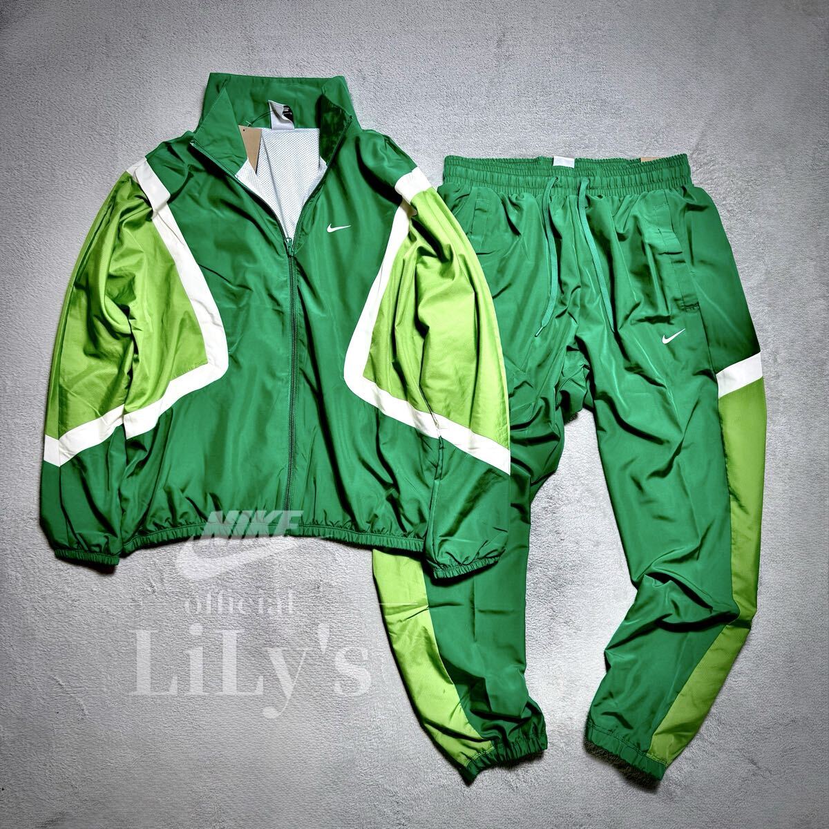 2XLサイズ】新品未使用 NIKE上下セットアップ ウーブン グリーン 緑