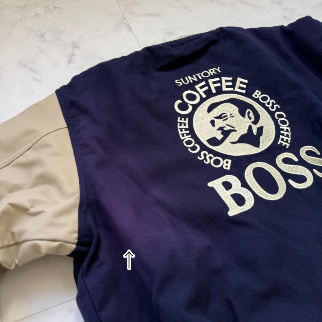 SUNTORY BOSS ボスジャン 本革 スタジアムジャンパー スタジャン