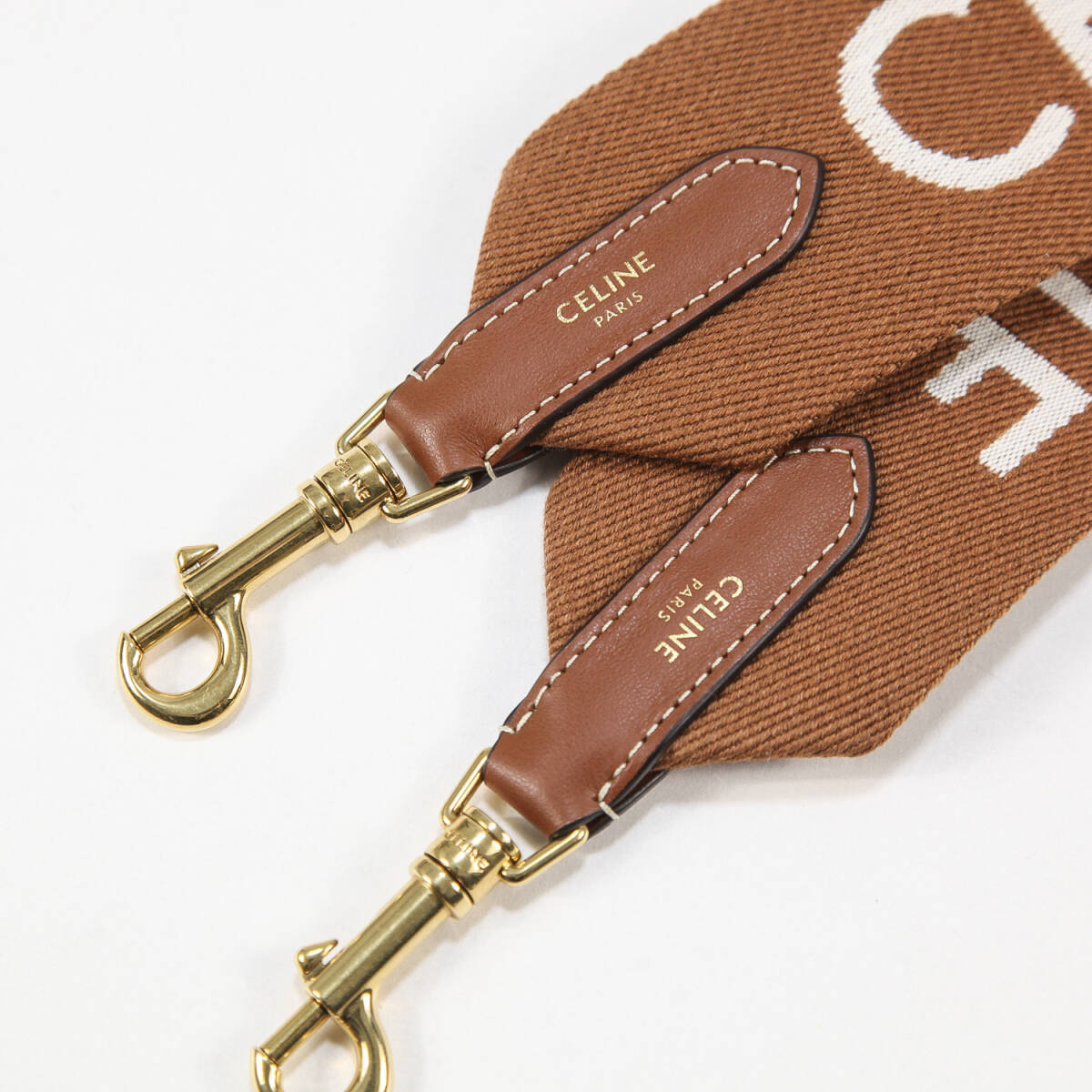 極美品 CELINE / セリーヌ 25AW CELINEジャカード ロングストラップ