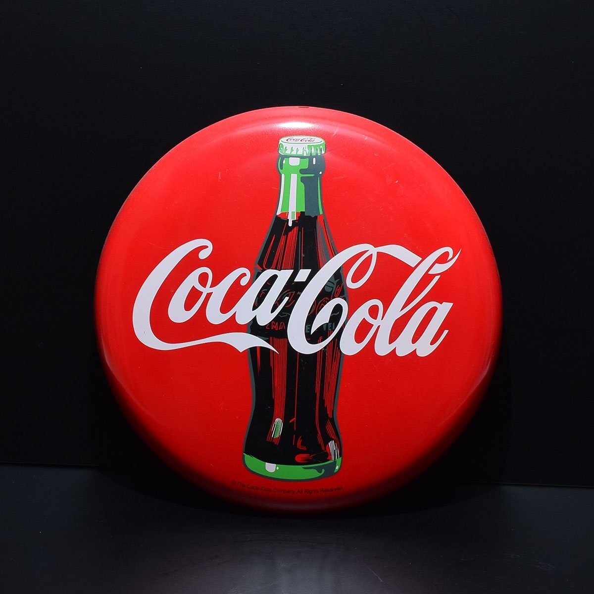 コカ・コーラ 丸型ホーロー看板 ボタンサイン Coca Cola 昭和レトロ
