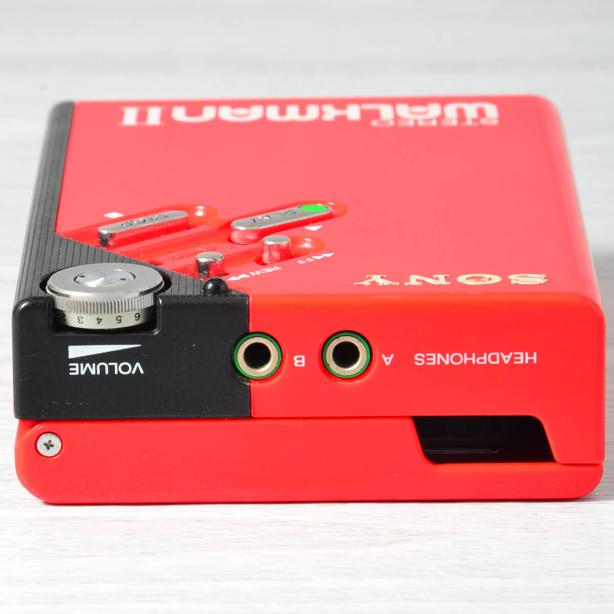 SONY WALKMAN WM-2 カセットウォークマン レッド ケース付 整備済