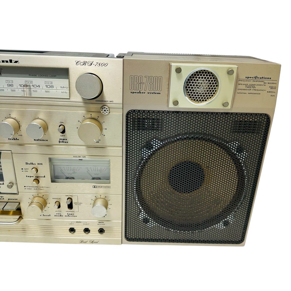 即決 送料無料 マランツ Marantz CRS-7800 CRS7800 大型ラジカセ 昭和