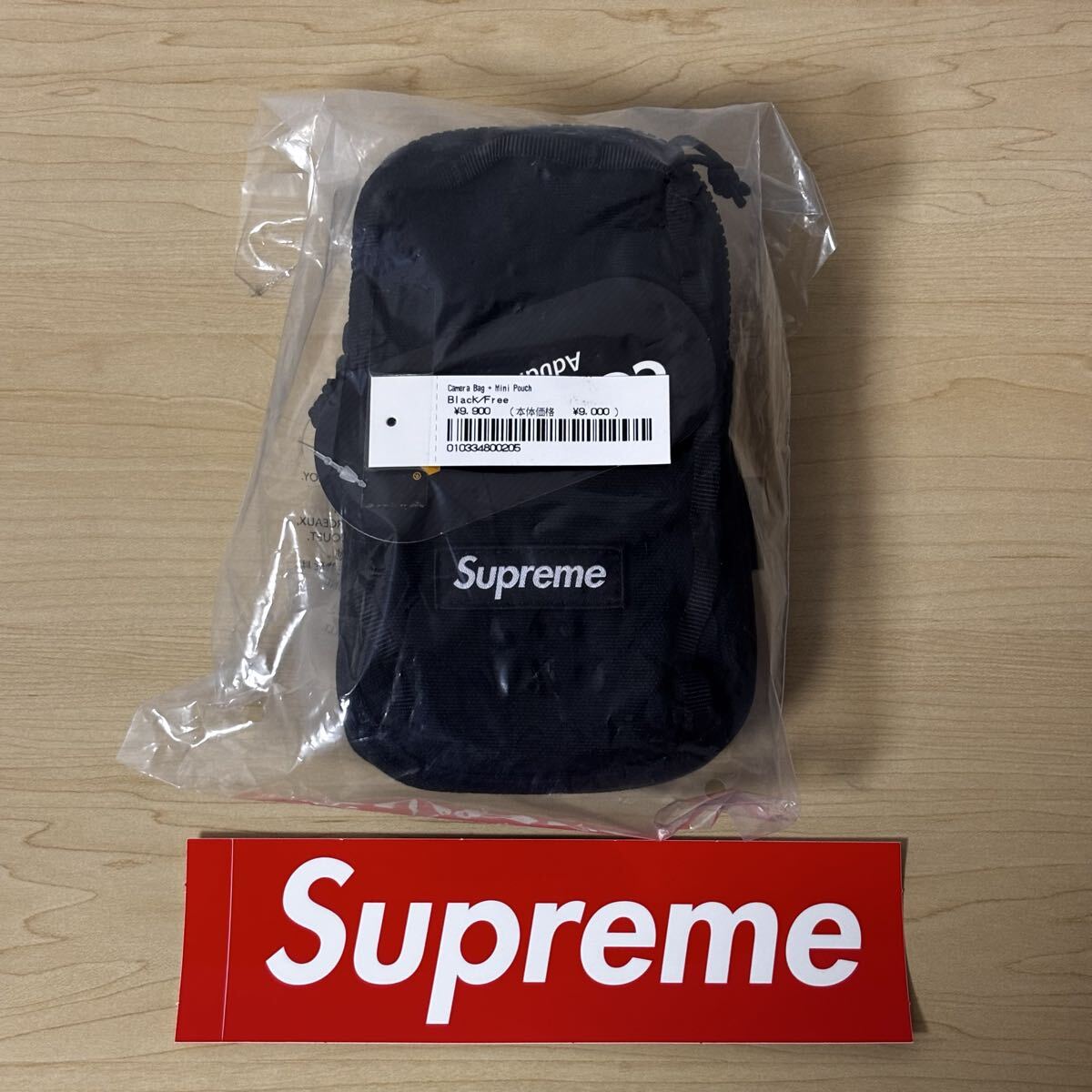 未開封 25ss Supreme Camera Bag + Mini Pouch Black タグ ステッカー