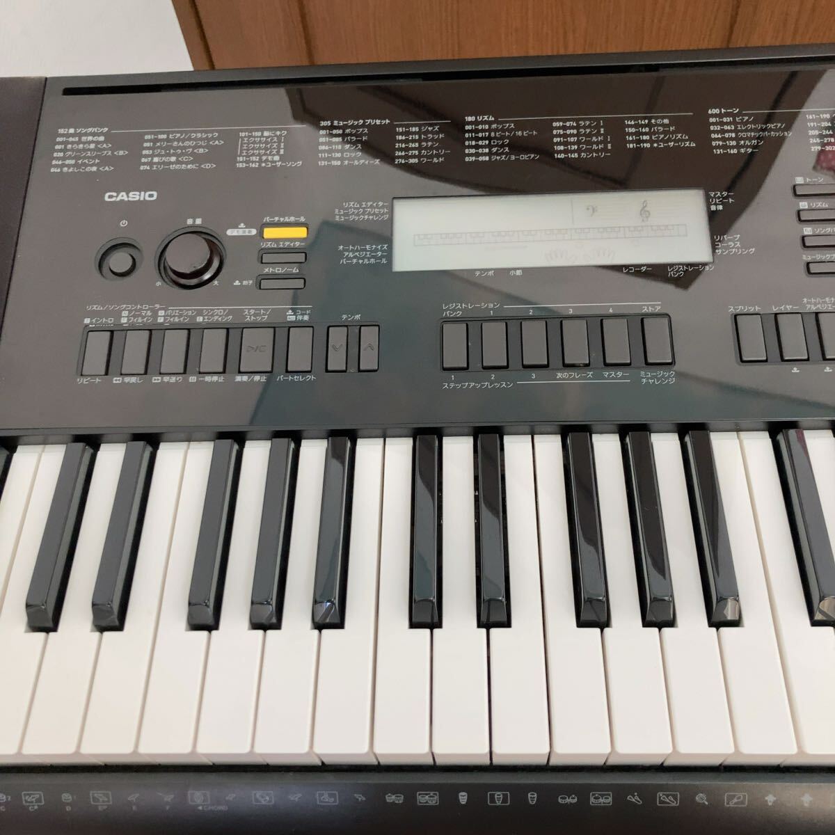 CASIO WK-245 電子ピアノ キーボード アダプタ スタンド 76鍵盤 即決