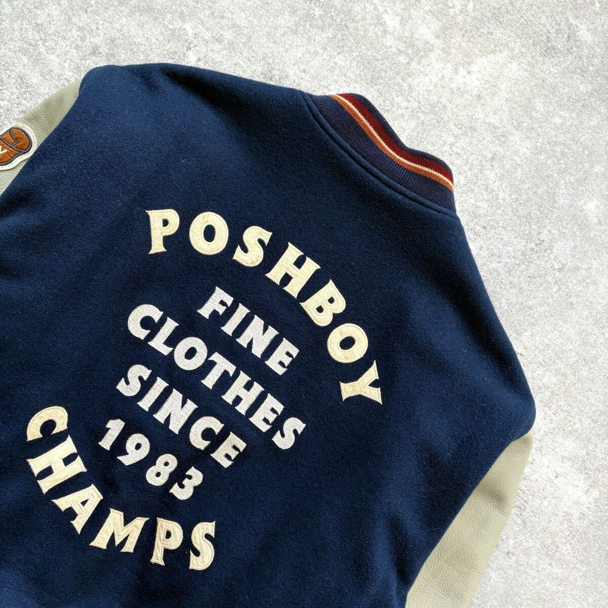 POSH BOY】ポッシュボーイ 80s スタジャン 袖革 ヴィンテージ
