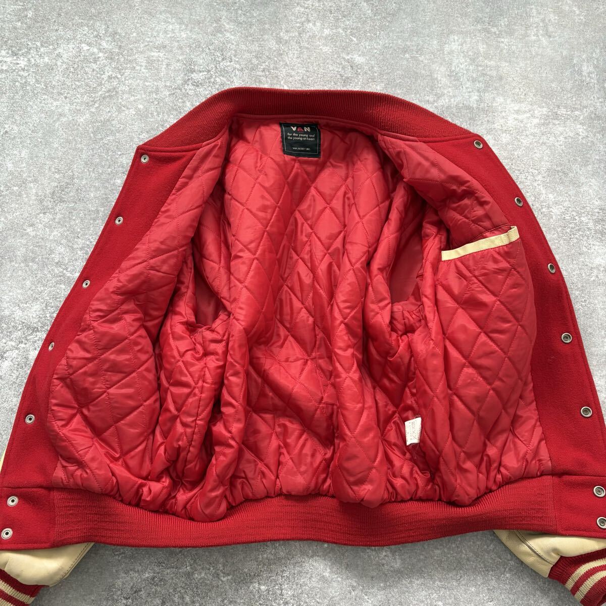 VAN JACKET】ヴァンヂャケット スタジャン ヴィンテージ 刺繍 袖革